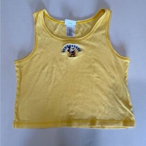 Disney Yellow Mickey Patch Tank Top